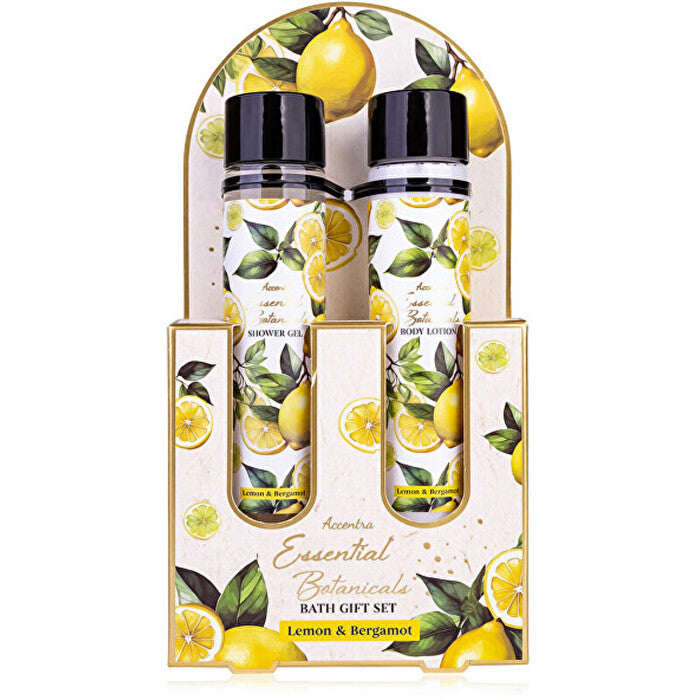 Accentra Lemon & Bergamot Essential Botanicals Body Care Set - Dárková Sada Ve Zkumavkách