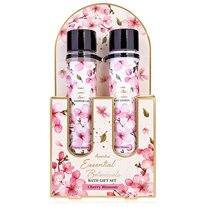 Accentra Cherry Blossom Essential Botanicals Body Care Set - Dárková Sada Ve Zkumavkách