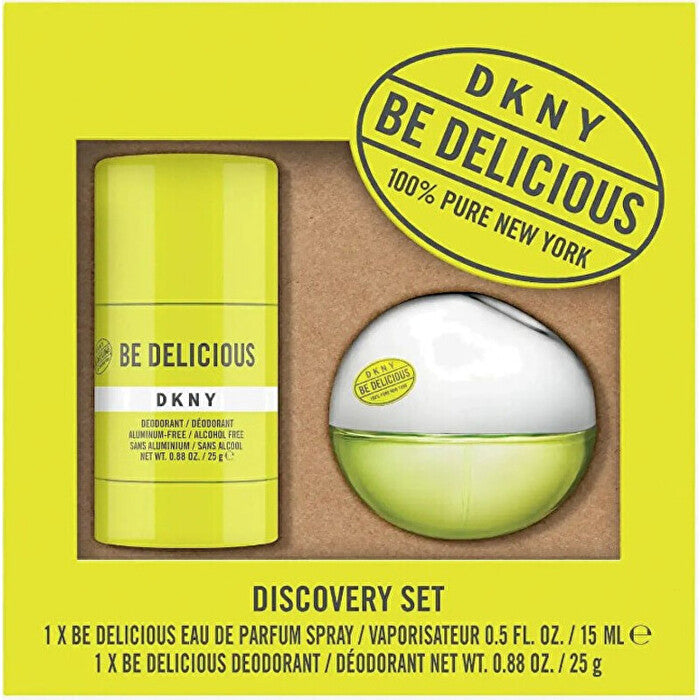 Dkny Be Delicious Dárková Sada Eau De Parfum 15ml A Deostick 25 G 15ml