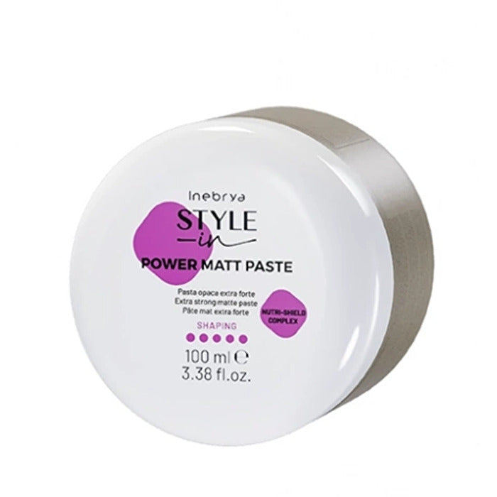 Inebrya Style-in Power Matt Paste - Matující Stylingová Pasta Na Vlasy 100ml