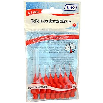TePe Interdental Brush Normal (0.5 Mm Red ) - Interdental Toothbrushes 6.0ks