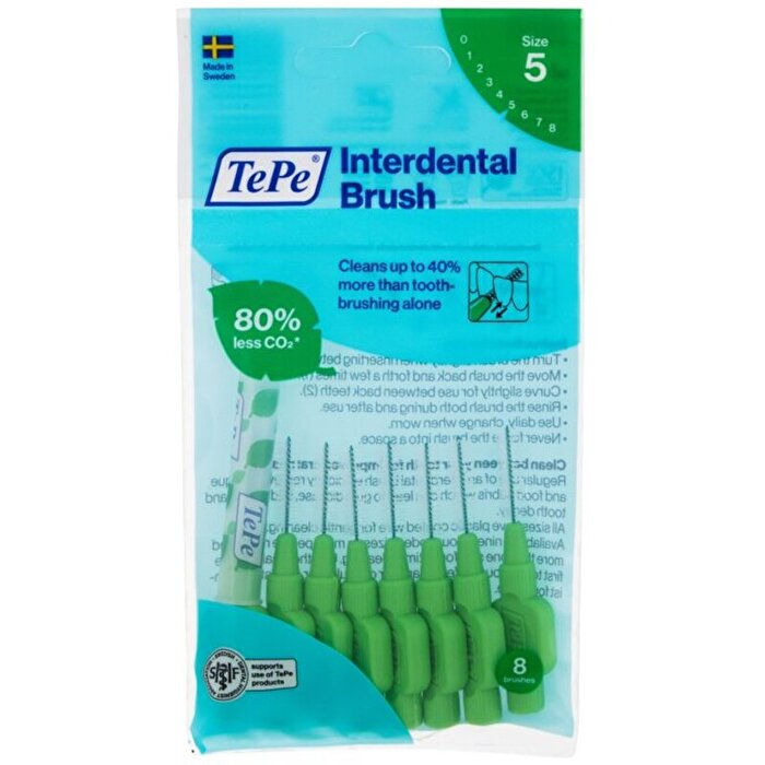 TePe Interdental Brush Normal ( 0.8 Mm Green ) - Interdental Toothbrushes 6.0ks