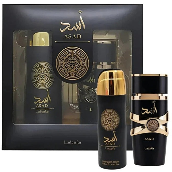 Lattafa Perfumes Asad Dárková Sada Eau De Parfum 100ml A Deospray 200ml 100ml