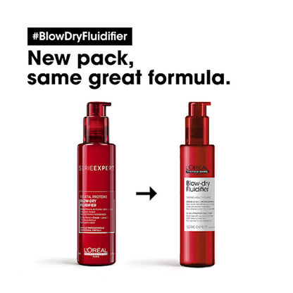 L'Oreal Professionnel Serie Expert - Blow-Dry Fluidifier Thermo-Reactive Agent 10 in 1 Professional Cream (Normol to Sensitized Hair) 150ml/5.1oz