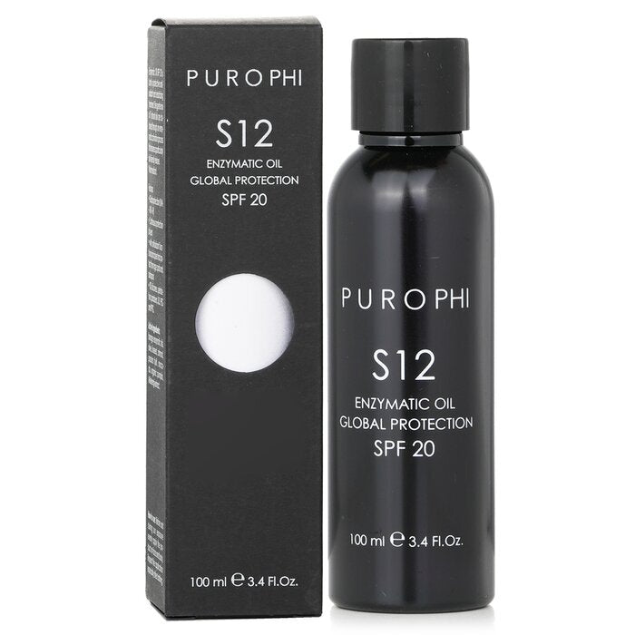 Aceite enzimático PUROPHI S12 con protección global FPS 20 (resistente al agua) 100 ml/3,4 oz