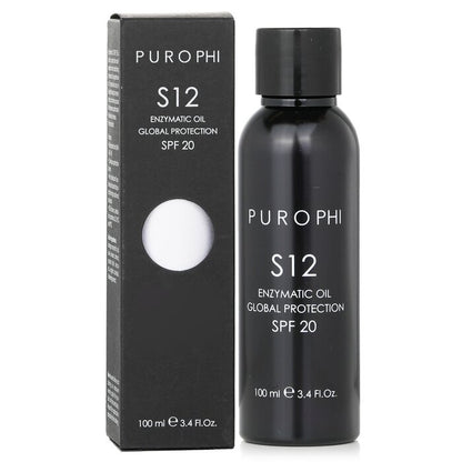 Aceite enzimático PUROPHI S12 con protección global FPS 20 (resistente al agua) 100 ml/3,4 oz