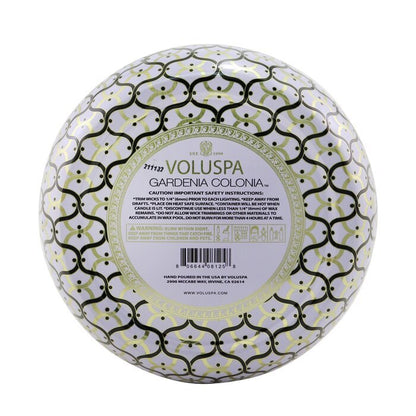 Voluspa 3 Wick Decorative Tin Candle - Gardenia Colonia 340g/12oz