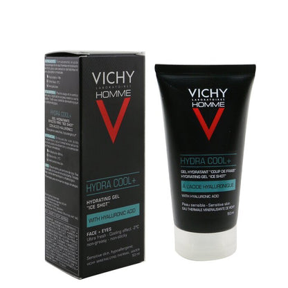 Vichy Homme Hydra Cool+ - Hydrating Gel "Ice Shot" With Hyaluronic Acid (For Face & Eyes) 50ml/1.69oz