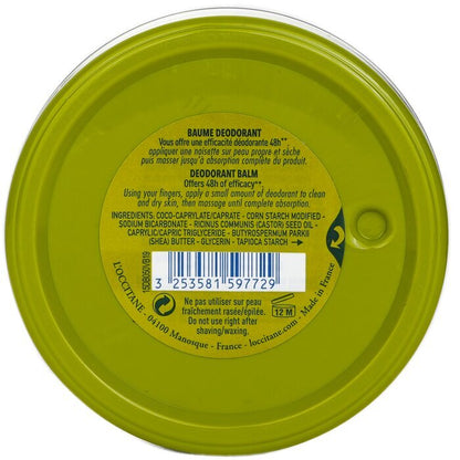 Desodorante L'Occitane Verveine (Verbena) - 0% Sales de Aluminio 50g/1.7oz
