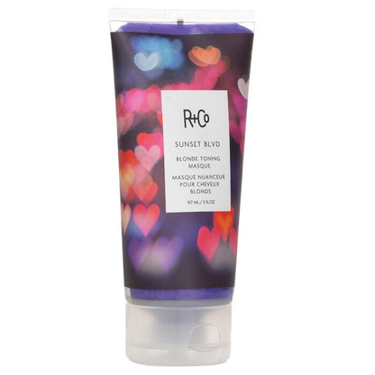 Mascarilla matizadora para cabello rubio Sunset Blvd de R+Co, 147 ml/5 oz