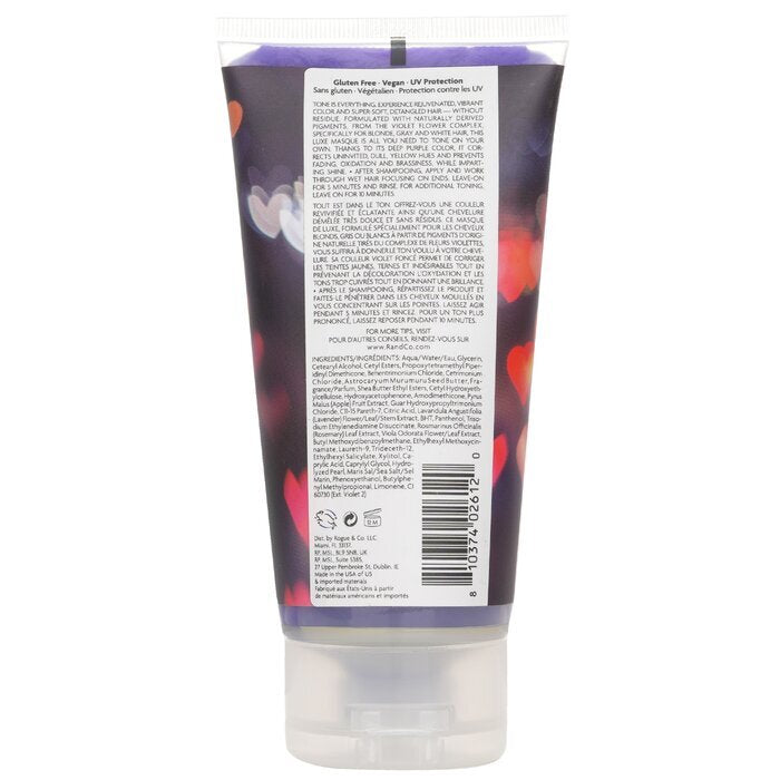 Mascarilla matizadora para cabello rubio Sunset Blvd de R+Co, 147 ml/5 oz