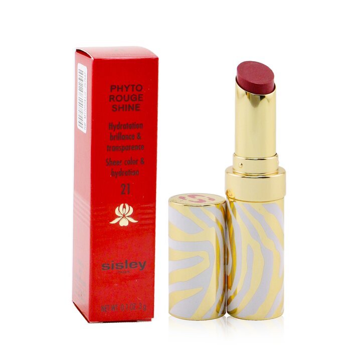 Sisley Phyto Rouge Shine Hydrating Glossy Lipstick - # 21 Sheer Rosewood 3g/0.1oz