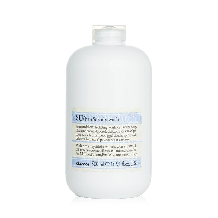 Davines SU Hair & Body Wash (Salon Size) 500ml/16.91oz