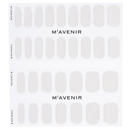 Mavenir Nail Sticker (White) - # White Crema Nail 32pcs