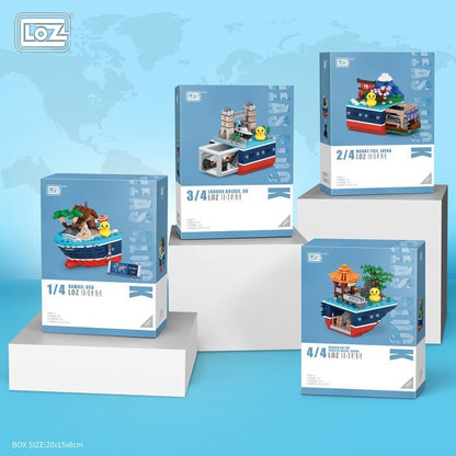 LOZ Duck Fleet Series - Jiangnan Garden Building Bricks Set 11 x 11 x 11cm