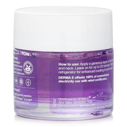 Derma E Advanced Peptides & Flora-Collagen Cryo-Gel Mask (Exp. Date 30 June 2026) 56g/2oz