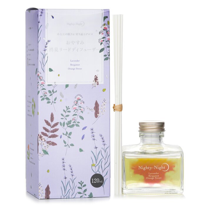 Daily Aroma Japan Nighty-Night Reed Diffuser - Lavender, Bergamot, Orange Sweet 120ml