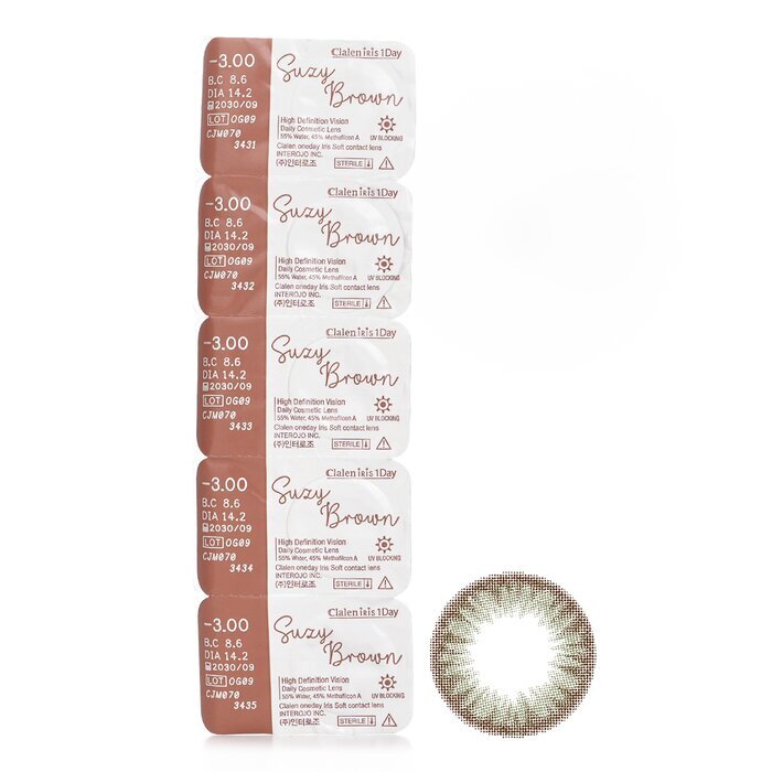 Clalen Iris 1Day Suzy Brown -3.00 5pcs x 1 strip