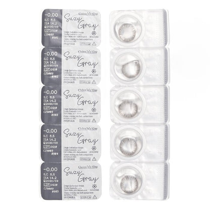 Clalen Iris 1Day Suzy Gray -0.00 5pcs x 1 strip