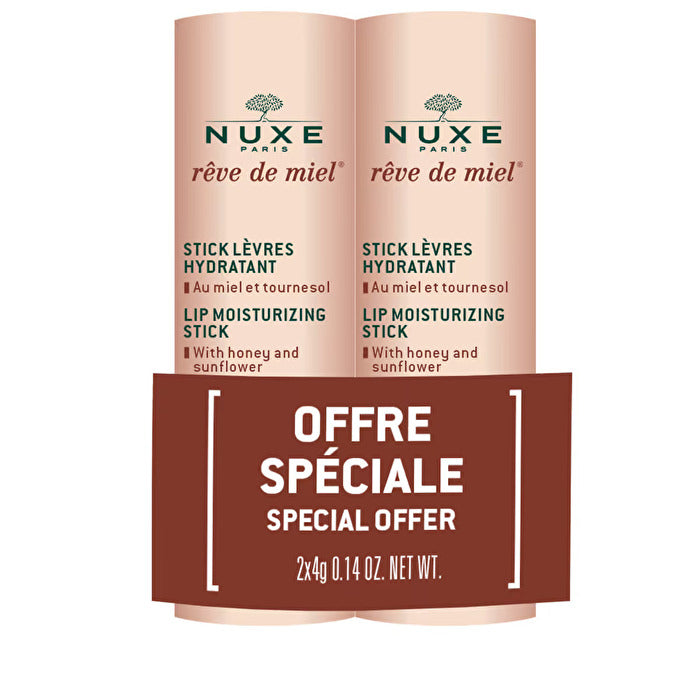 Nuxe Reve De Miel Lip Moisturizing Stick Duo Set 2x4gr 8g