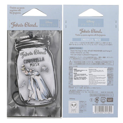 John's Blend Disney Princess Air Freshener - Cinderella Musk 1pc