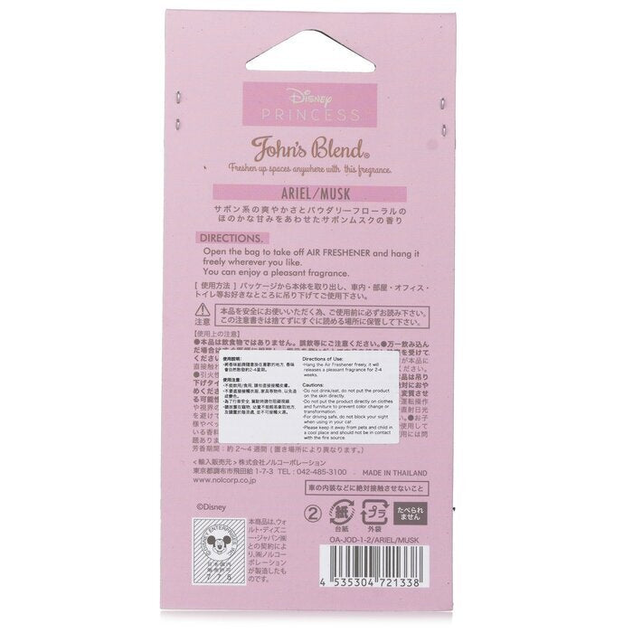 John's Blend Disney Princess Air Freshener - Ariel Musk 1pc