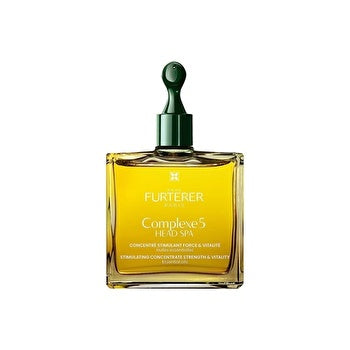Champú concentrado estimulante para el cuidado de la cabeza Complexe 5 Head Spa de René Furterer, prechampú de 50 ml/3,3 oz, con vitalidad y fuerza