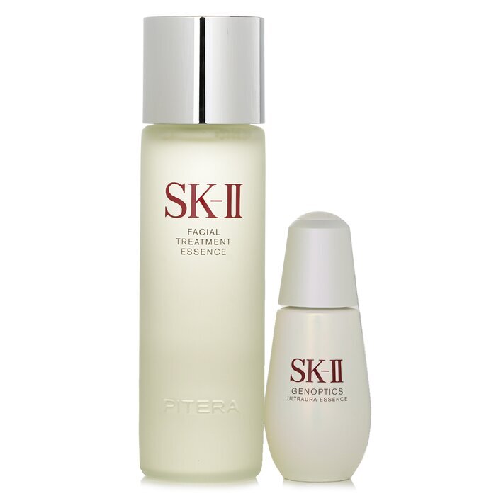 SK II Ultraura Care Essentials Collection: Facial Treatment Essence 230ml + Genoptics Ultraura Essence 50ml 2pcs