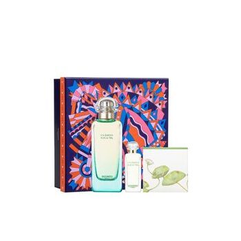 Hermes Un Jardin Sur Le Nil Gift Set Eau De Toilette 100ml Solid Soap 50g And Mini Eau De Toilette 7.5ml 100ml