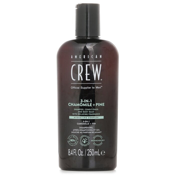American Crew 3-in-1 Chamomile + Pine Shampoo, Conditoner And Body Wash 250ml/8.4oz