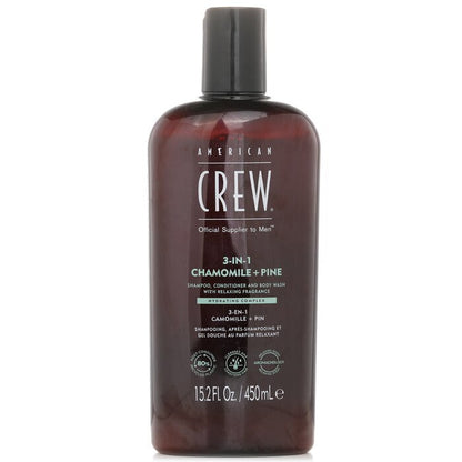 American Crew 3-in-1 Chamomile + Pine Shampoo, Conditoner And Body Wash 450ml/15.2oz
