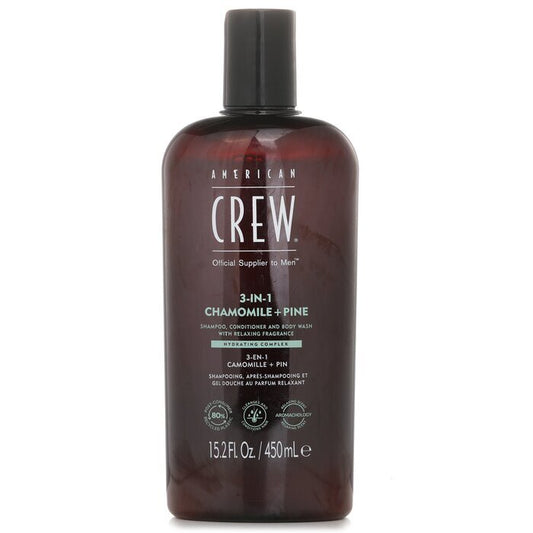 American Crew 3-in-1 Chamomile + Pine Shampoo, Conditoner And Body Wash 450ml/15.2oz
