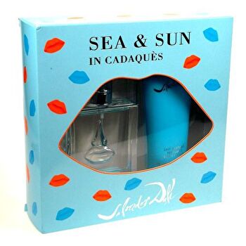 Salvador Dali Sea & Sun Gift Set Eau De Toilette 50ml And Body Lotion Sea & Sun 100ml 50ml