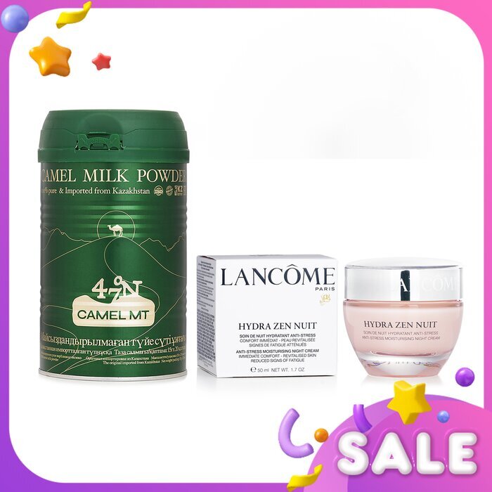 Lancome 【Camel Milk Powder Hydrating Repair Set】Rich Nutrition. Skin Soothing. Nighttime Repair. 2pcs