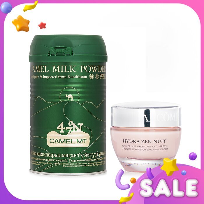 Lancome 【Camel Milk Powder Hydrating Repair Set】Rich Nutrition. Skin Soothing. Nighttime Repair. 2pcs