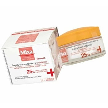 Mixa Extreme Nutrition Rich Nourishing Cream - Vyživující Krem Pro Velmi Suchou A Citlivou Pleť 50ml