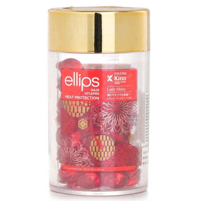 Ellips Hair Vitamin Heat Protection Oil - Lady Shiny (Red) 50capsules x1ml