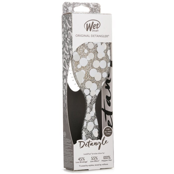 Wet Brush Original Detangler Groovy Disco Silver Hair Brush 1pc
