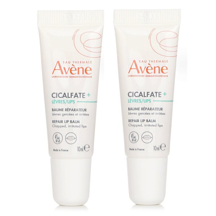 Avene ?1+1 Set?Cicalfate LIPS Repair Balm - For Chapped, Irritated Lips 10ml/0.34oz x2