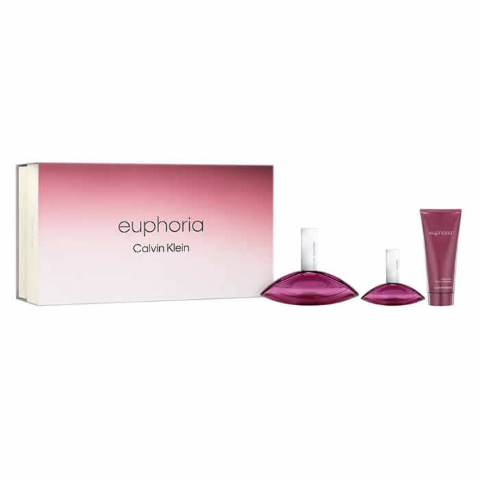 Calvin Klein Euphoria Gift Set Eau De Parfum 100ml Euphoria Eau De Parfum 30ml And Body Lotion Euphoria 100ml 130ml