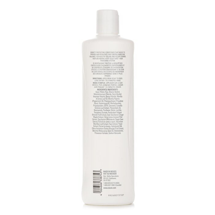 Nioxin Density System 3 Scalp Therapy Conditioner (Colored Hair, Light Thinning, Color Safe) 500ml/16.9oz