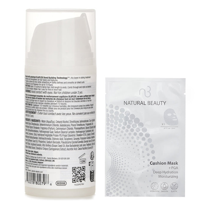 Olaplex No. 6 Bond Smoother 100ml X Natural Beauty r-PGA Deep Hydration Moisturizing Cushion Mask (Exp.13 Apr 2026) 6x 20ml 2pcs