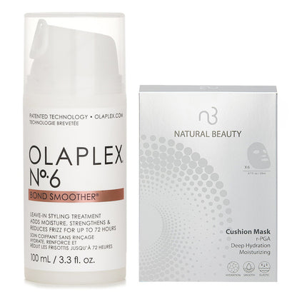 Olaplex No. 6 Bond Smoother 100ml X Natural Beauty r-PGA Deep Hydration Moisturizing Cushion Mask (Exp.13 Apr 2026) 6x 20ml 2pcs