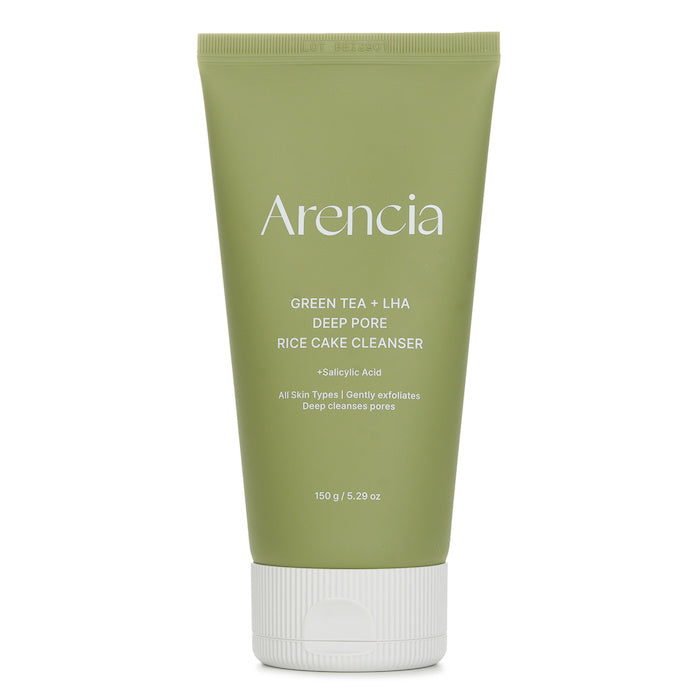 Arencia Green Tea + LHA Deep Pore Rice Cake Cleanser 150g