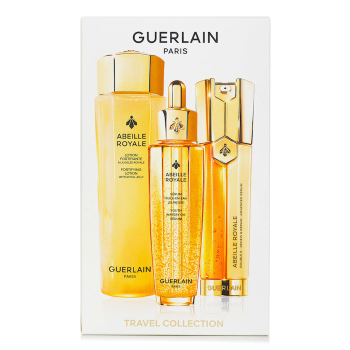 Guerlain Abeille Royale Anti Aging Skincare 3 Step Duo Set (Lotion 150ml + Advanced Serum 50ml + Watery Oil 50ml) 3pcs