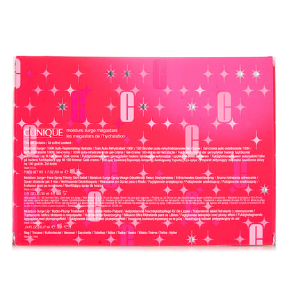Clinique Moisture Surge Set: Moisture Surge 100H 50ml + Moisture Surge Face Spray 30ml + Moisture Surge Lip Treatment 7ml+Bag 4pcs