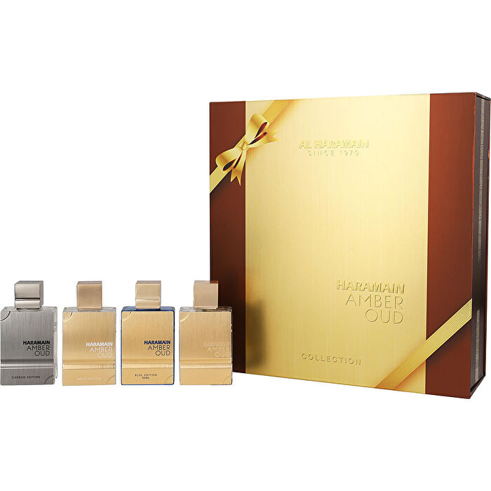 Al Haramain Amber Oud Gift Collection Eau De Parfum 4x 60ml And Refillable Bottle 240ml