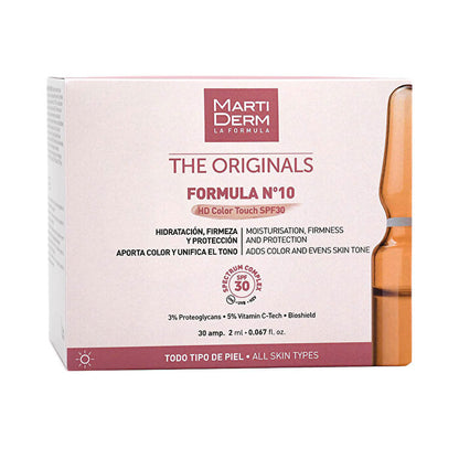 Martiderm The Originals Formula Nº10 HD Color Touch Ampoules SPF 30 30x 2ml