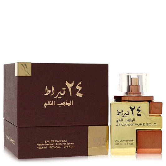 Lattafa 24 Carat Pure Gold Eau De Parfum Spray (Unisex) 100ml/3.4oz