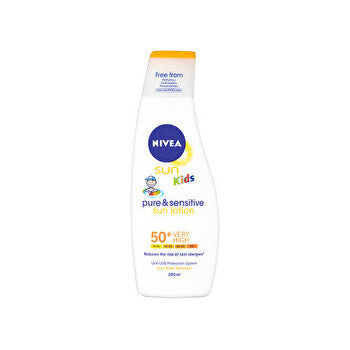 Nivea Children's Sun Lotion Spf 50 & Sun Kids (pure & Sensitive Sun Lotion) 200ml 200ml